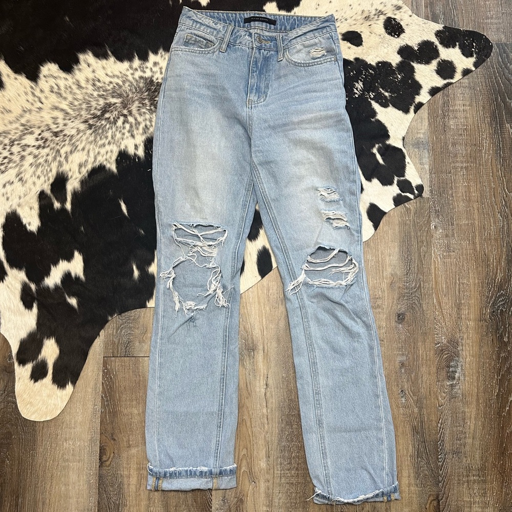 flying monkey | ultra high rise straight jeans